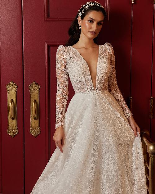 122112 modern sexy wedding dress with sleeves and backless a line design1